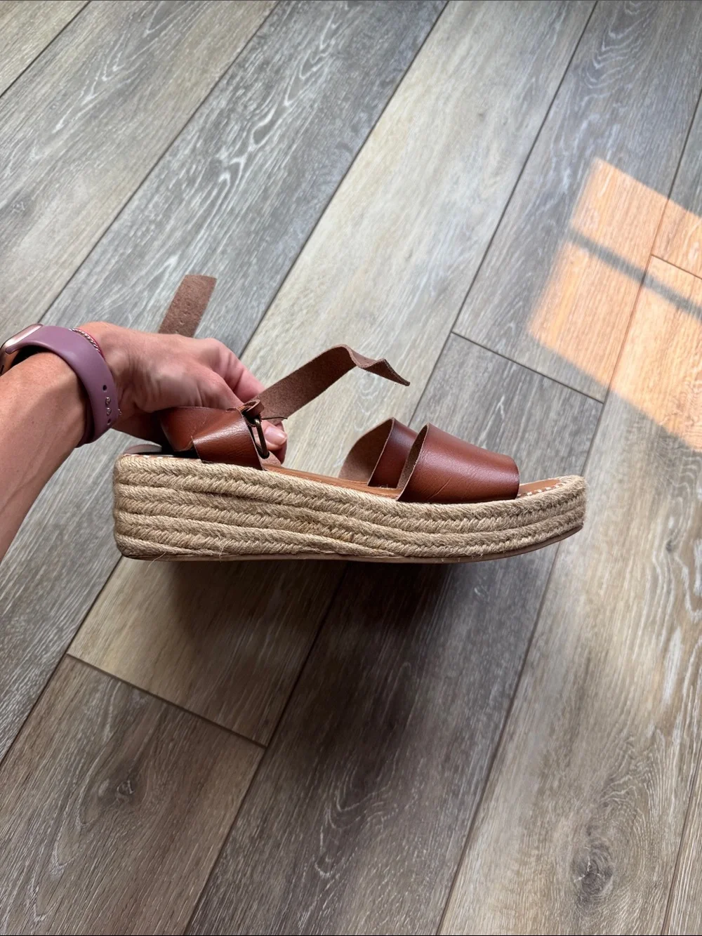 Universal Thread Brown Espadrille Wedge Sandals